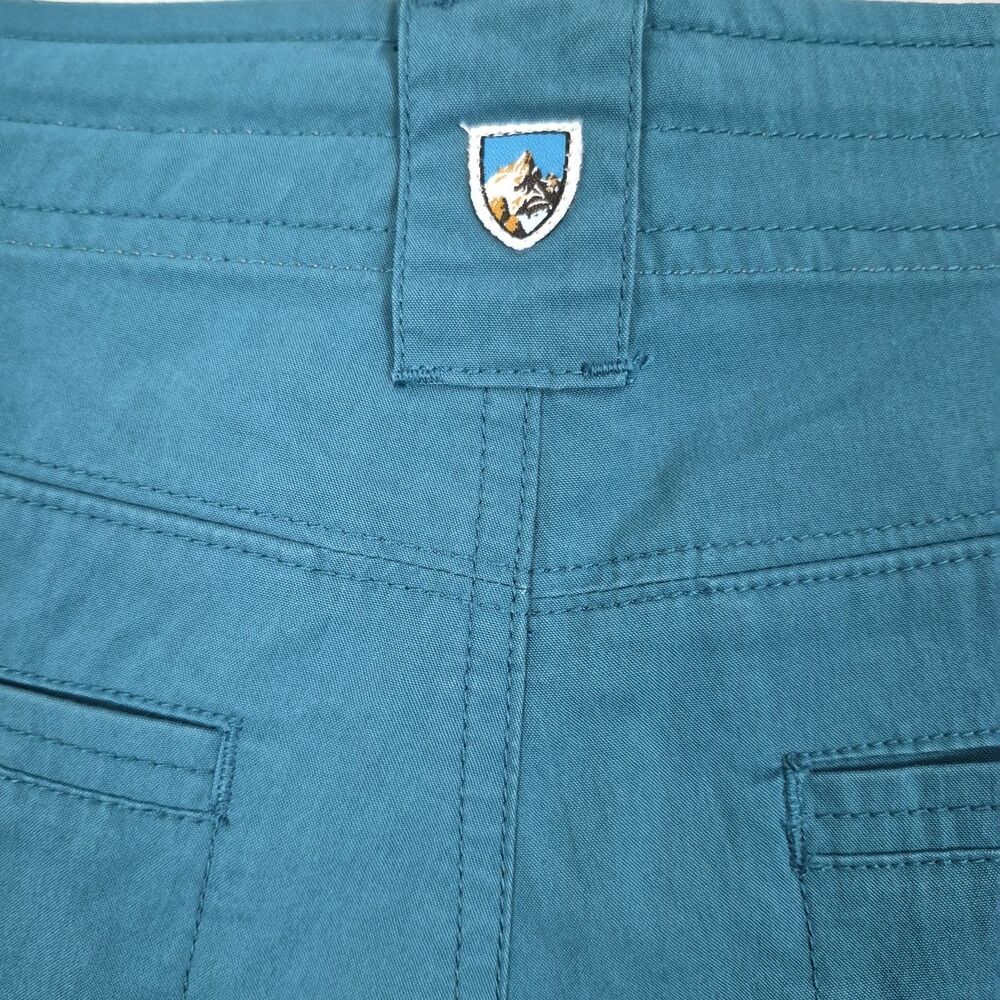 KUHL Spire Women's Hiking Short Size 10 Teal Blue Outdoors Crunchy Granola Walk - Picture 8 of 11